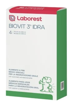 Uriach Biovit 3 Idra 200ml - Soluzione per la reidratazione orale, 4 sacche