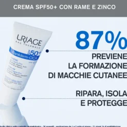 Uriage Bariéderm - Cica-Crema Con Cu-Zn Con SPF50+, 40ml