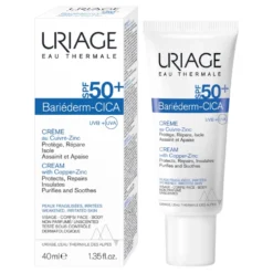 Uriage Bariéderm - Cica-Crema Con Cu-Zn Con SPF50+, 40ml