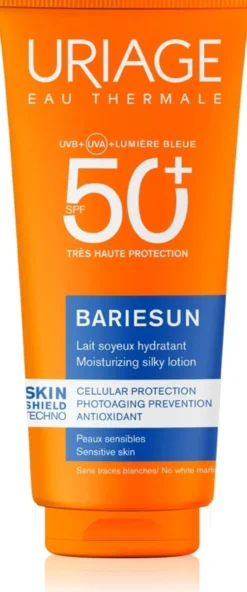 Uriage Bariesun Latte vellutato idratante SPF 50+ per la protezione di viso e corpo, 100 ml