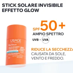Uriage Bariésun - Stick Solare Invisibile SPF50+ Effetto Scudo, 18g