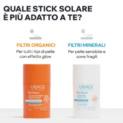 Uriage Bariésun - Stick Solare Minerale SPF50+ Ultra Protezione, 18g