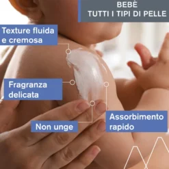Uriage Bébé - 1er Lait Hydratant Latte Idratante Viso Corpo Sederino, 500ml