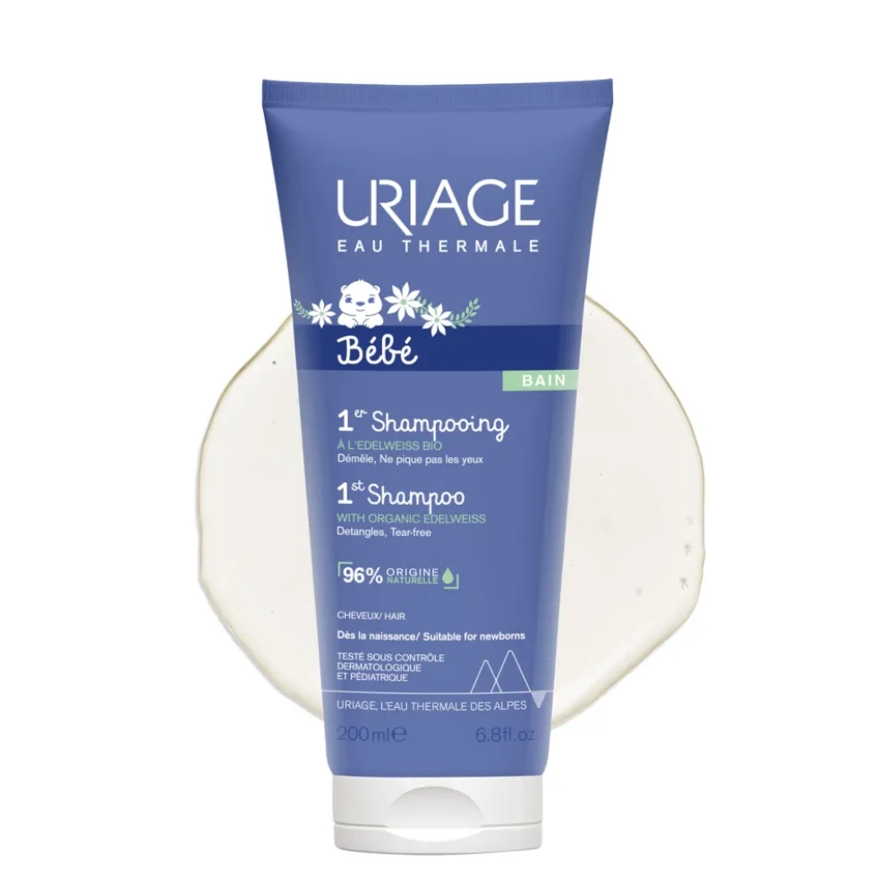 Uriage Bébé - 1er Shampooing Shampoo Delicato Cuoio Capelluto del Bebè, 200ml