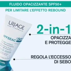 Uriage Hyséac - Fluido Solare SPF50+ Pelle Grassa o A Tendenza Acneica, 50ml