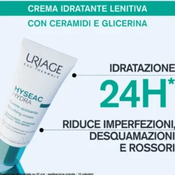 Uriage Hyséac - Hydra Trattamento Emolliente Ristrutturante Viso Pelle Grassa Disidratata, 40ml