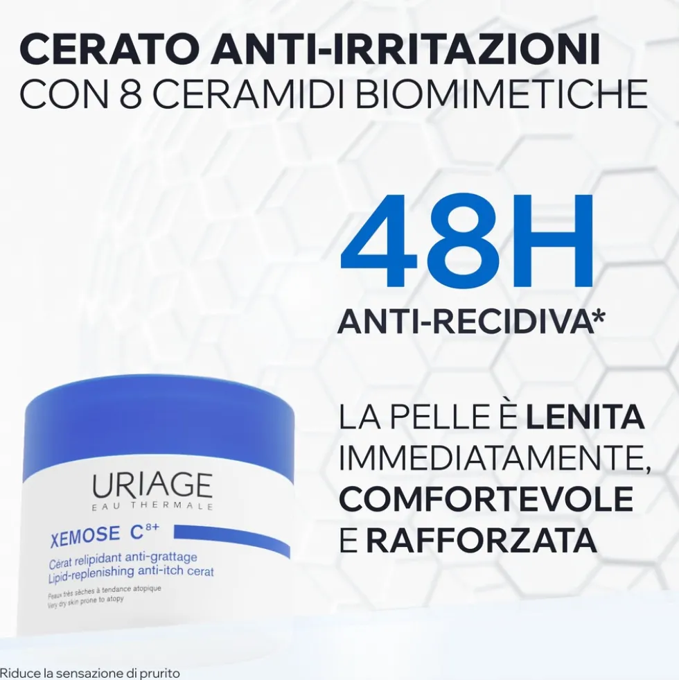 Uriage Xémose C8+ Cerato Liporestitutivo Anti-irritazioni, 200ml
