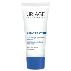 Uriage Xémose C8+ Crema Viso Lenitiva e Nutriente per Pelle Secca, 40ml
