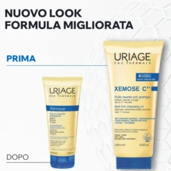 Uriage Xémose C8+ Olio Lavante Lenitivo Doccia e Bagno Anti-Purito per Pelle Secca e Sensibile, 200ml