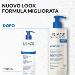 Uriage Xémose C8+ Syndet Detergente Delicato Pelle Secca, 500ml