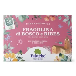 Valverbe Fragolina di Bosco e Ribes Bio Tisana biologica, 20 filtri