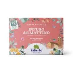 Valverbe Infuso del Mattino Bio Infuso biologico con rosa canina e mirtillo, 20 filtri