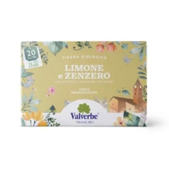 Valverbe Limone e zenzero bio - Tisana biologica per la digestione, 20 filtri