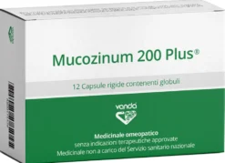Vanda Mucozinum 200 Plus - Prodotto omeopatico vie respiratorie, 12 capsule