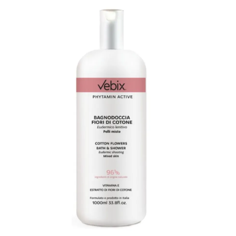 Vebix Phytamin Active - Bagnodoccia Fiori di Cotone, 1000ml