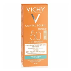 Vichy Capital Soleil BB - Emulsione solare colorata viso per protezione SPF 50 ed effetto mat, 50 ml
