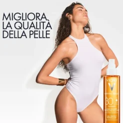 Vichy Capital Soleil - Cell Protect Olio Invisibile SPF30 Olio Solare Alta Protezione Viso Corpo Capelli, 200ml