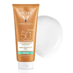 Vichy Capital Soleil - Latte Idratante Fresco Viso e Corpo SPF 50+, 300ml