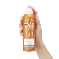 Vichy Capital Soleil - Spray solare anti-sabbia per la protezione dei bambini con SPF 50+, 200 ml