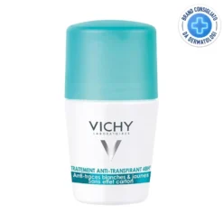 Vichy Deodorante Roll-On Antitraspirante Trattamento Anti tracce 48H, 50ml
