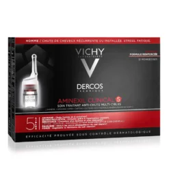 Vichy Dercos - Aminexil Trattamento Anticaduta Uomo, 21 Fiale x 6ml