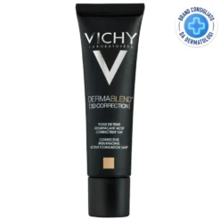 Vichy Dermablend 3D Correction 15 Opal - Fondotinta coprente e levigante per la pelle grassa, 30 ml