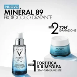 Vichy Mineral 89 - Crema Idratante 72H Leggera, 50ml
