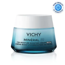 Vichy Minéral 89 - Crema Idratante 72H Ricca, 50ml