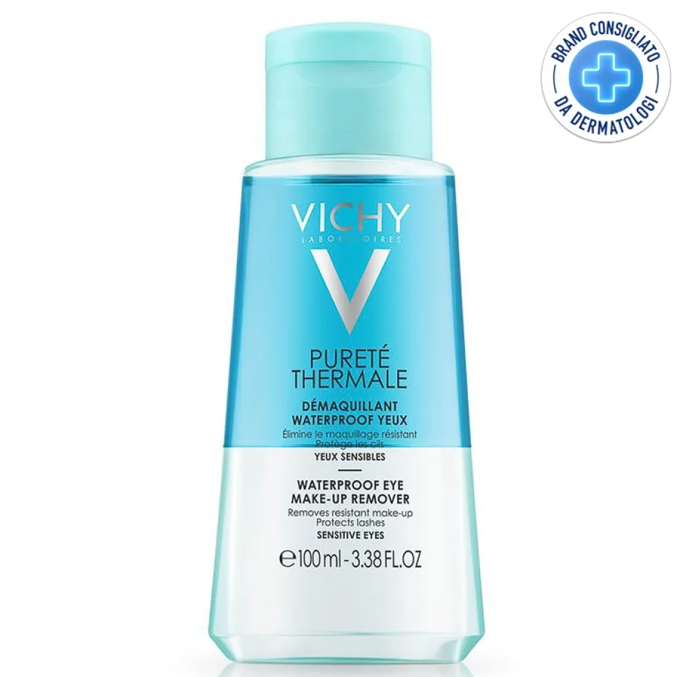 Vichy Purete Thermale - Struccante Waterproof Occhi Sensibili, 100ml
