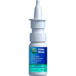Vicks Sinex 0,05% Spray Nasale Decongestionante Soluzione Raffreddore, 10ml