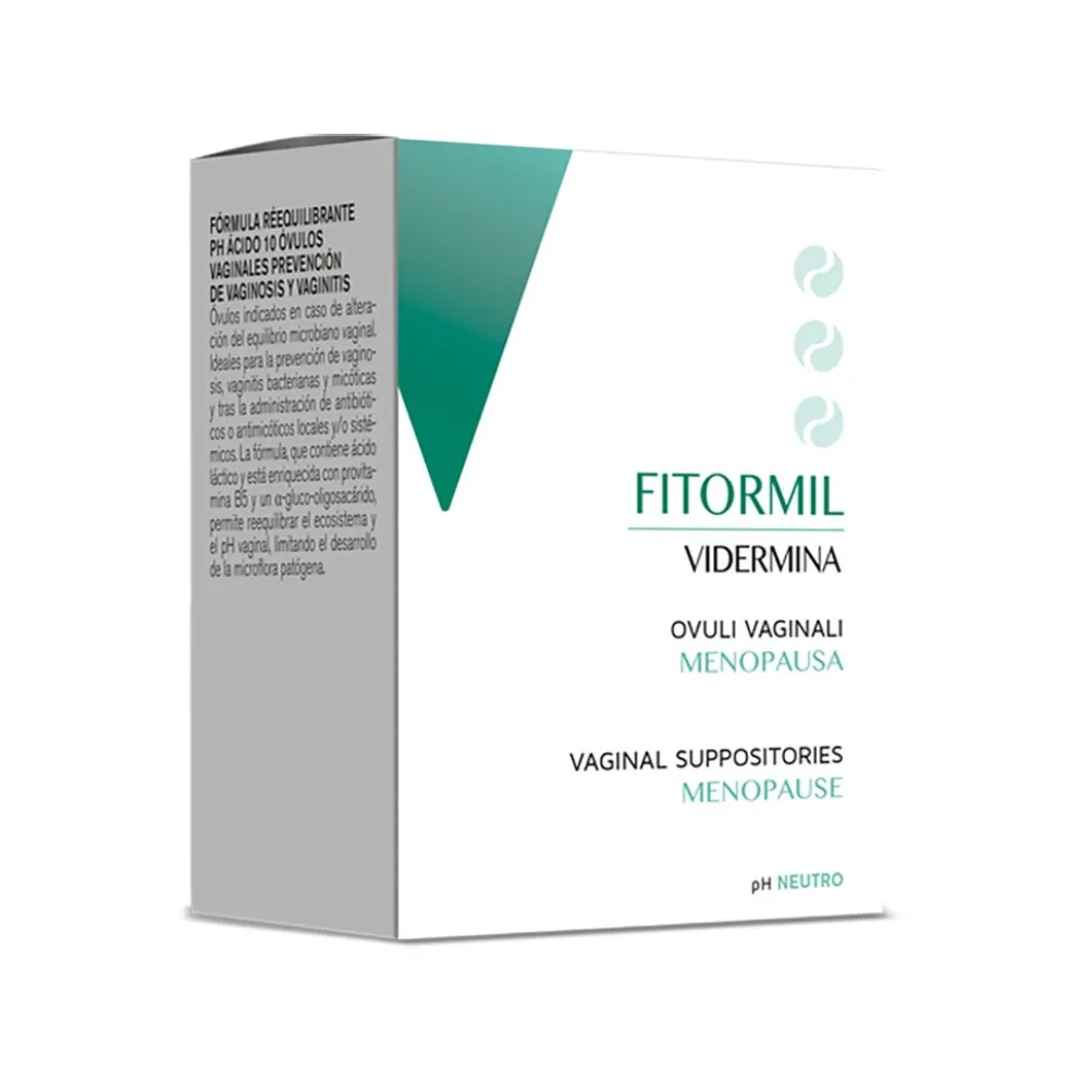 Vidermina Fitormil - Ovuli Vaginali Protettivi Lubrificanti Emollienti,10 Ovuli