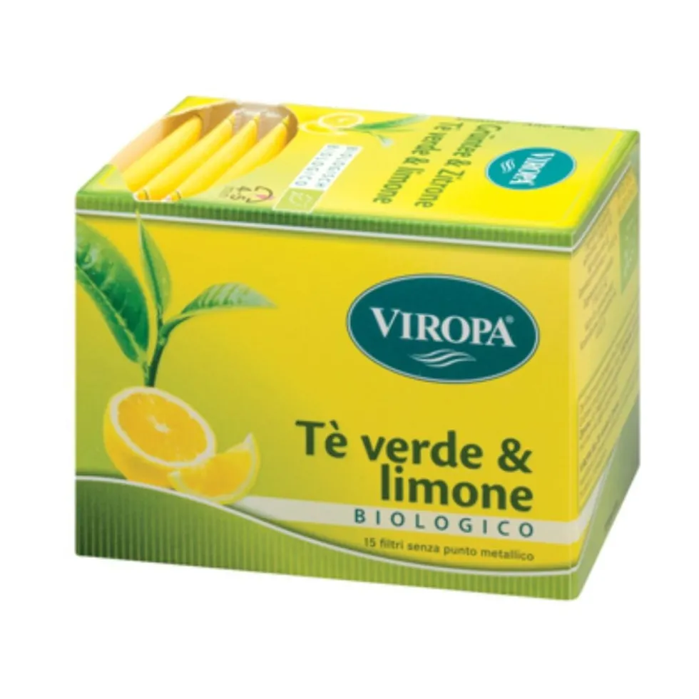 Viropa Tè Verde e Limone Biologico, 15 filtri