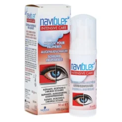 Visufarma Naviblef Intensive Care - Visufarma schiuma palpebrale per le secrezioni oculari, 50 ml