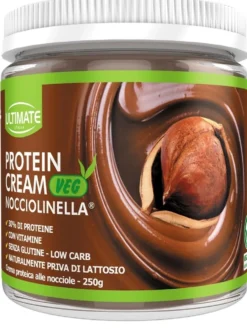 Vita Al Top Ultimate Protein Cream Veg - Crema proteica nocciolinella con proteine vegetali, 250 g