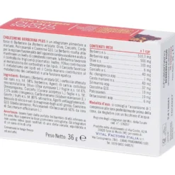 Vital Factors Cholesmeno Berberina Plus - Integratore alimentare per il colesterolo, 30 compresse