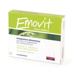 Vital Factors Emovit - Integratore alimentare per la funzionalità del microcircolo, 30 compresse