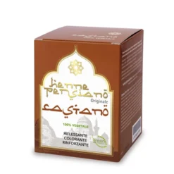 Vital Factors Hennè Persiano Bio Castano - Polvere colorante e rinforzante per i capelli, 150 g