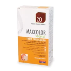 Vital Factors MaxColor Vegetal 20 biondo rosso ramato - Tinta permanente per capelli, kit da 140 ml