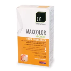 Vital Factors MaxColor Vegetal 01 - Tinta tricologica nero naturale, kit da 140 ml