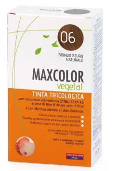 Vital Factors MaxColor Vegetal Tinta tricologica 06 biondo scuro naturale, 140 ml