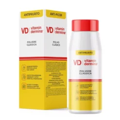 Vitamindermina Polvere Classica Polvere antiprurito per la sudorazione e i cattivi odori, 100 g