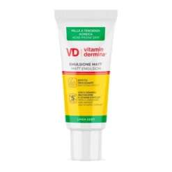 Vitamindermina Sebo Emulsione Matt - Emulsione opacizzante per le pelli grasse e impure, 40 ml