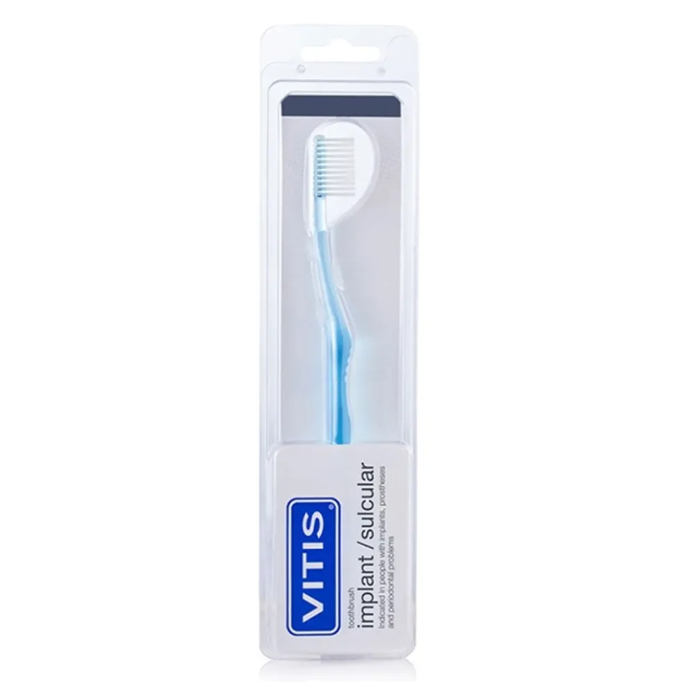 Vitis Implant - Sulcular Spazzolino Vari Colori, 1 Pezzo