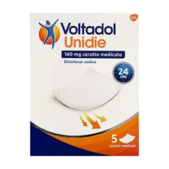 Voltadol unidie 140mg Cerotto Medicato Trattamento del Dolore Locale, 5 Pezzi