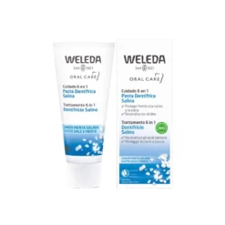 Weleda Dentifricio Salino Trattamento 6 in 1 Gusto Sale e Menta, 75ml