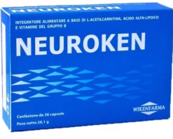 Wikenfarma Neuroken - Integratore per il sistema nervoso con acido alfa lipoico, 36 capsule