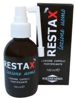Wikenfarma Restax - Wikenfarma lozione uomo anticaduta e fortificante per i capelli, 100 ml