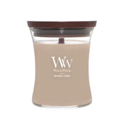 Yankee Candle WoodWick - Candela Patchouli Crème Clessidra Media, 275g