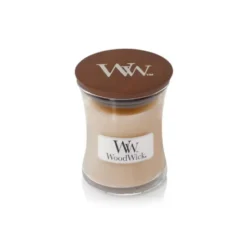 Yankee Candle WoodWick - Vanilla Bean Candela Profumata, 85g