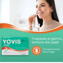 Yovis Caps Fermenti per l'Equilibrio Flora Intestinale, 10 Capsule